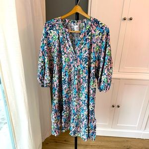 Gap Maternity Floral Tiered A Line Dress